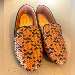 Birdies size 10 Starling Cognac Basketweave